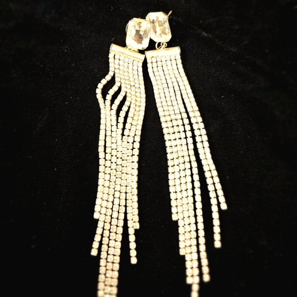 Rhinestone Chandelier Earrings